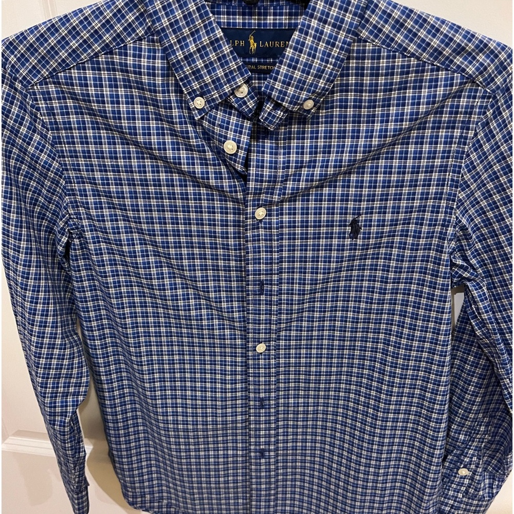 Ralph Lauren Blue Plaid Kids Shirt